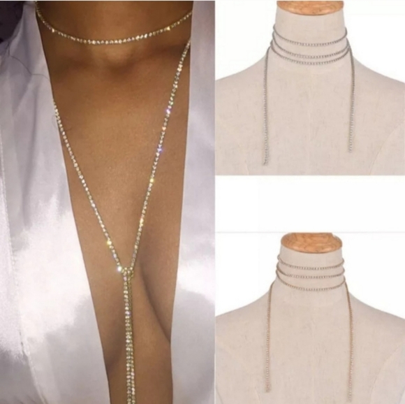 🎀Stunning 5ft. Rhinestone Body Chain - Picture 4 of 8